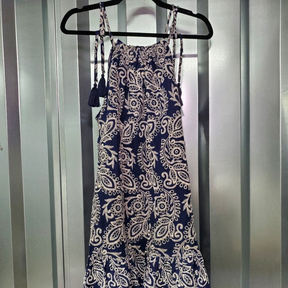 Taylor Women's Cotton Embroidered A Line Dress